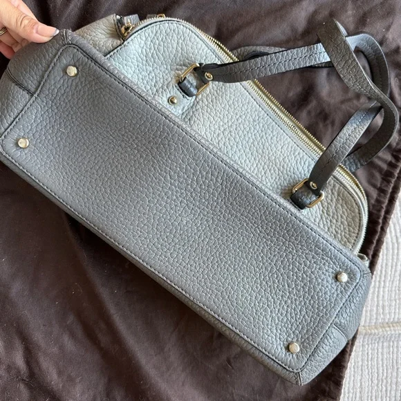 Kate Spade Maise Grove Court Pebbled Leather
purse Gray - Picture 8 of 14